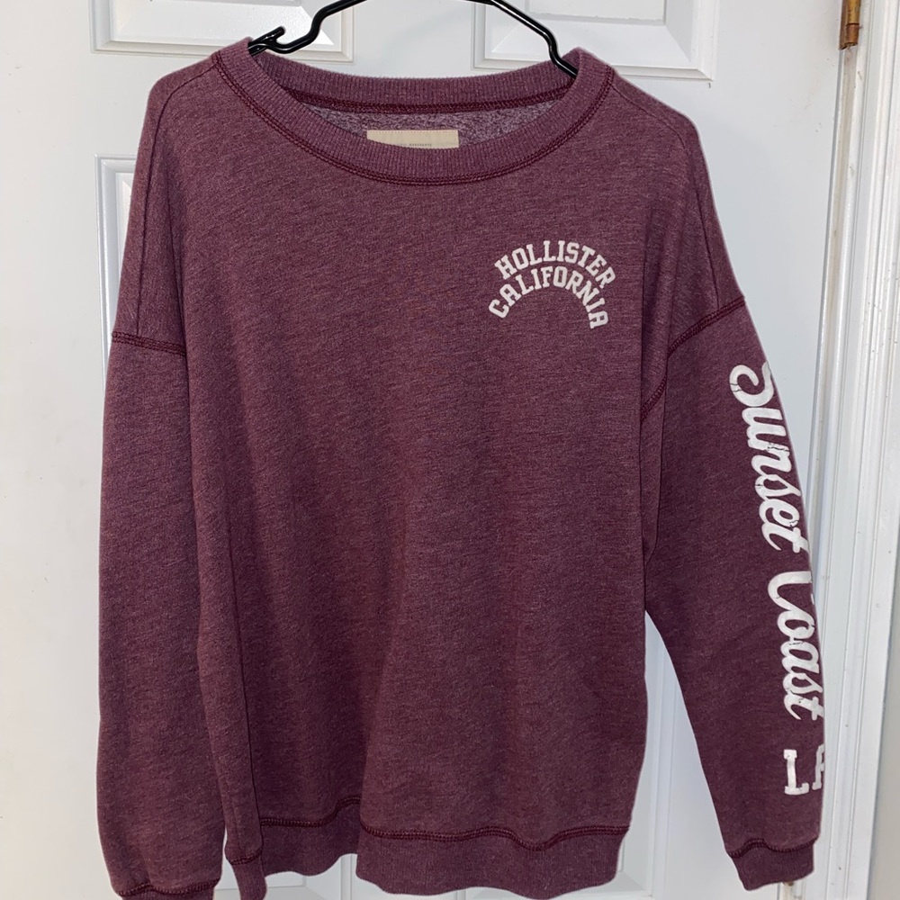Burgundy Hollister sweatshirt